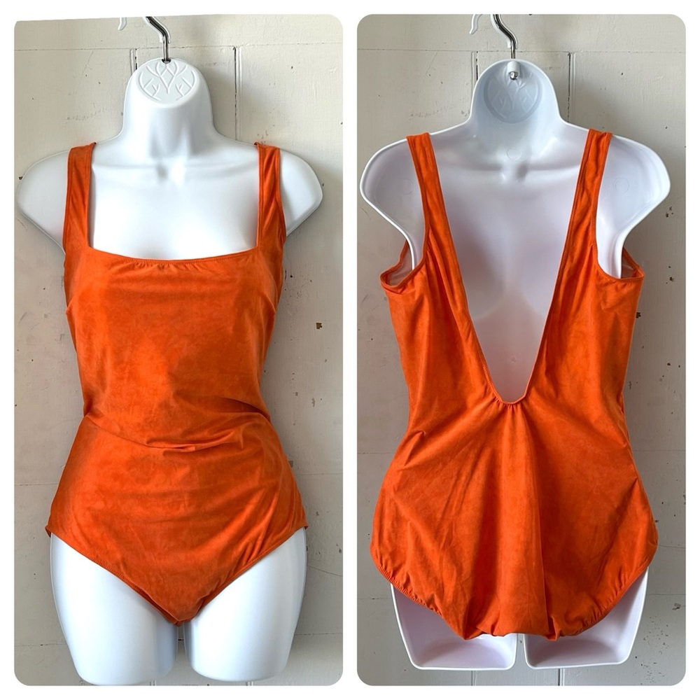 Gottex Orange One Piece Swim Bathing Suit
